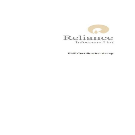 EMF broadband sample report 