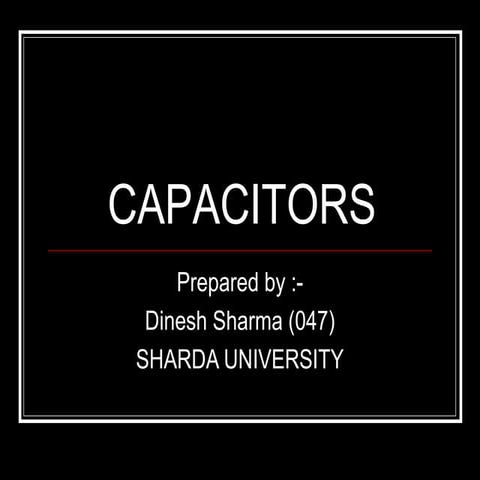 CAPACITORS | PPT