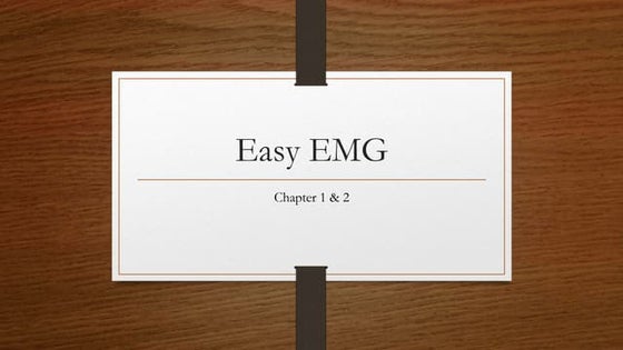 Electromyography | PDF