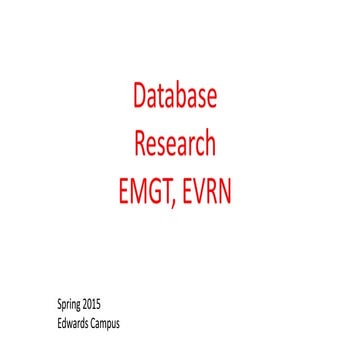 Engineering Management and Environmental Studies