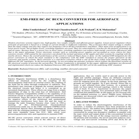 Emi free dc-dc buck converter for aerospace
