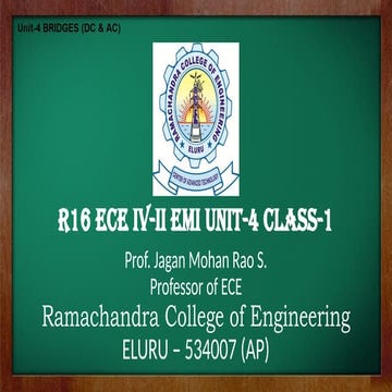 Electronics Measurement and Instrumentation