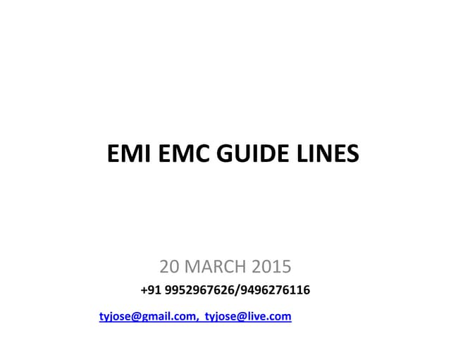 Emi emc  design guide lines