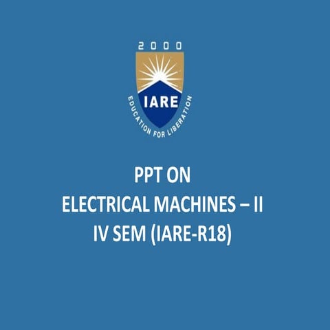 EE-260 Lecture 29, 30 induction motor torque speed characteristics | PPT