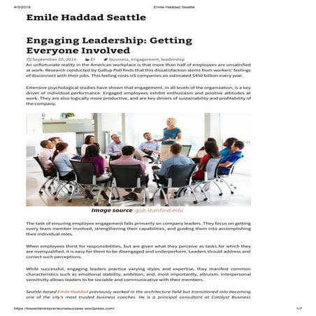 Emile haddad seattle