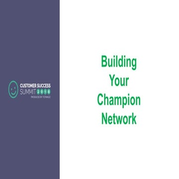 Building Your Champion Network