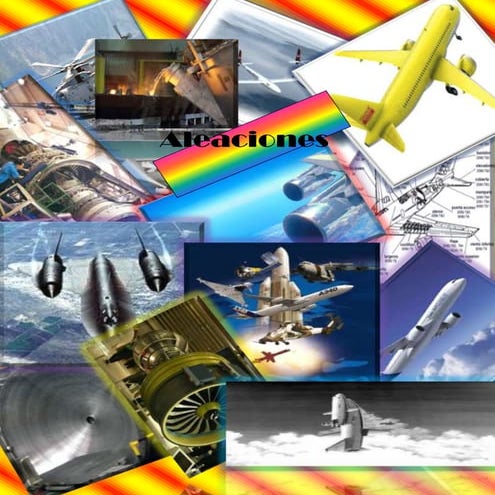 gráfica de materiales y aleaciones en aeronáutica 