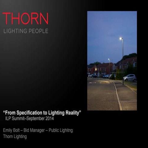 PLS 2014: From Specification to Lighting Reality