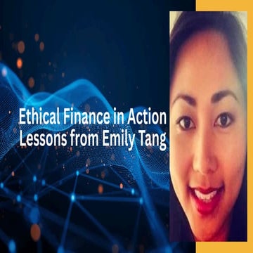 Emily Tang on Practical Learning in Finance | PDF