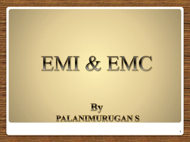 Electro magnetic interference and compatibility(ECM,ECI)