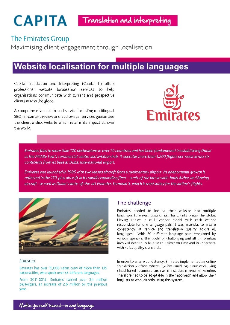 Project report on emirates airlines picture