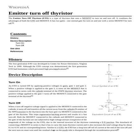 Emitter turn off_thyristor(ETO)