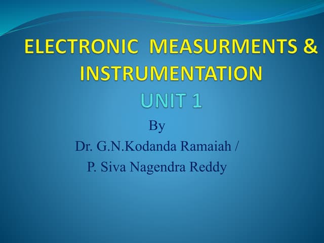 Emi unit 1 ppt