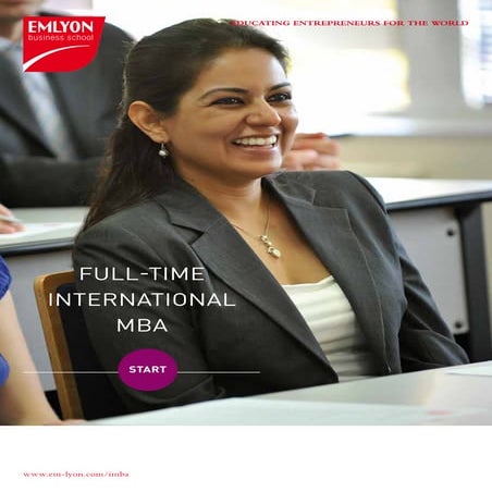 Emlyon Business School Emlyon imba brochure 2013