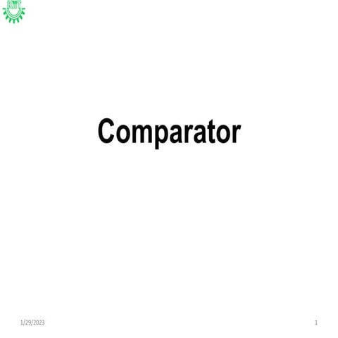 EMM- Mech Comparator.ppt