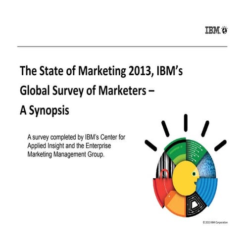 The State of Marketing 2013, IBM’s Global Survey of Marketers - Overview