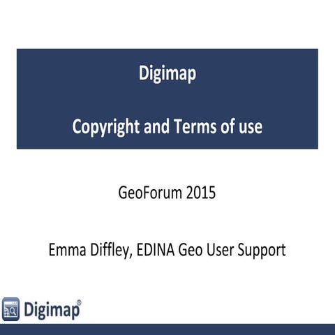 Digimap - Copyright and Terms of use