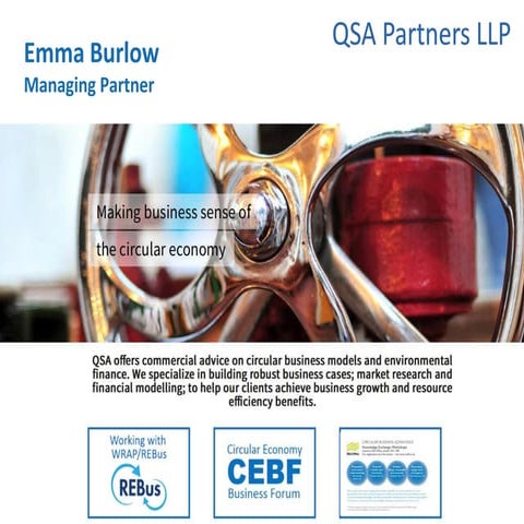 Emma Burlow, QSA Partners, Go Green December Business Breakfast, St Mary Redc...