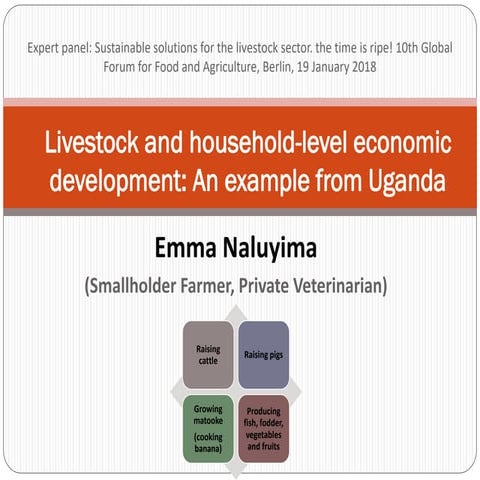 Livestock and household-level economic development: An example from Uganda