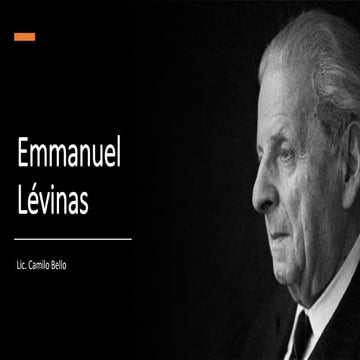Emmanuel Lévinas filosofo emmanuel siglo xx