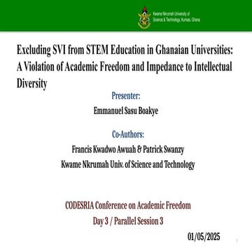 EMMANUEL SASU BOAKYE - EXCLUSION AS ACADEMIC FREEDOM VIOLAITON.pptx