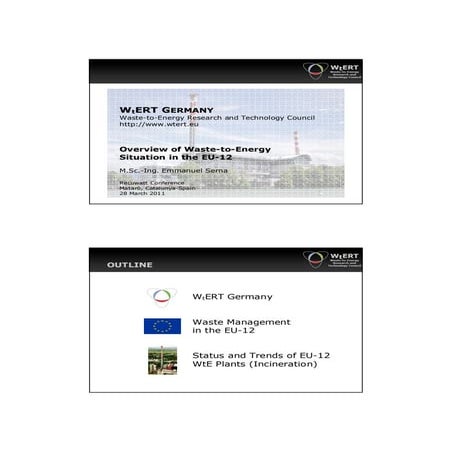 RECUWATT Conference - Emmanuel Serna lecture