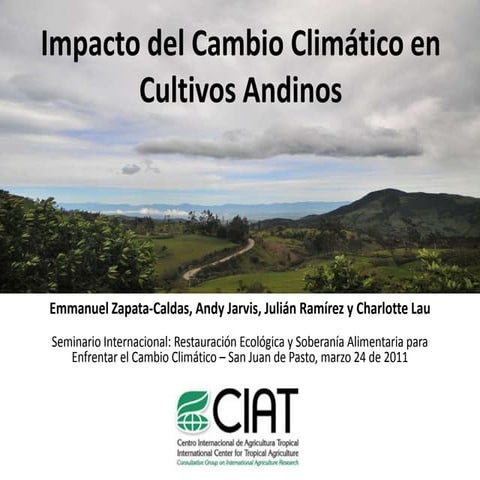 Emmanuel ZC - Evaluación del impacto de CC sobre cultivos andinos