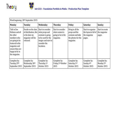 Emma walker   production plan - template
