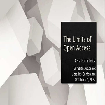 The Limits of Open Access