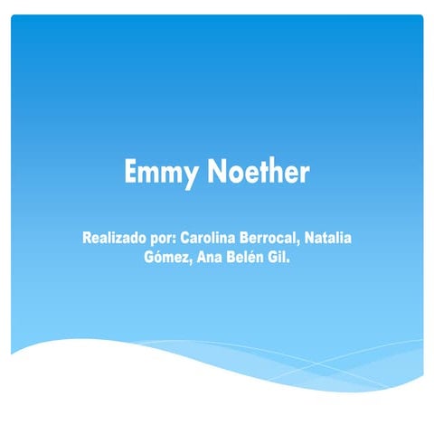 Emmy noether