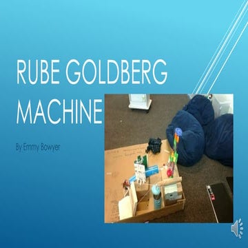Emmy's rube goldberg machine