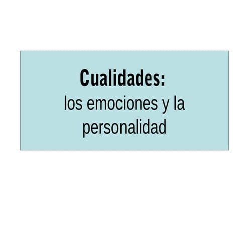 Cualidades de personalidad
