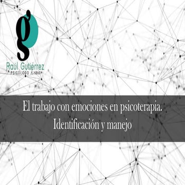 Emociones En Psicoterapia Pdf