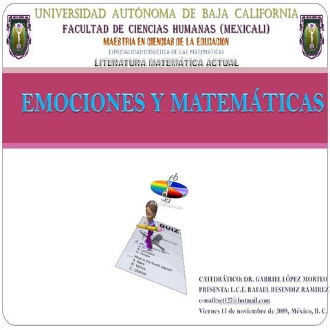 Emociones Y MatemáTicas