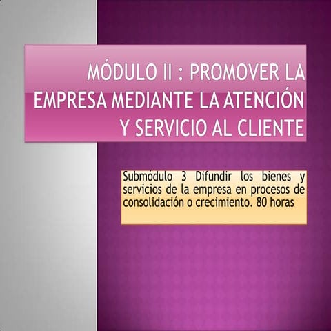 PROPORCIONAR INFORMACION AL CLIENTE