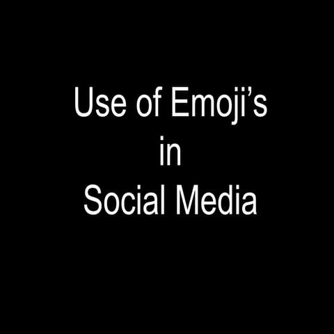 Emoji In Social Media Operations