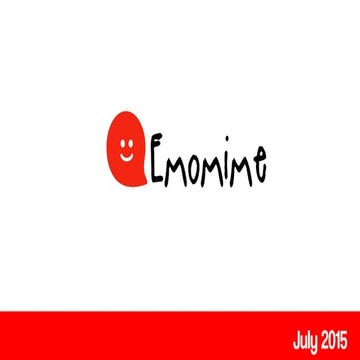 Emomime startup presentation -  Artificial Intelligence that transforms a sho...