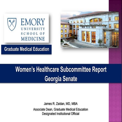 Women's Access to Healthcare - Emory Presentation