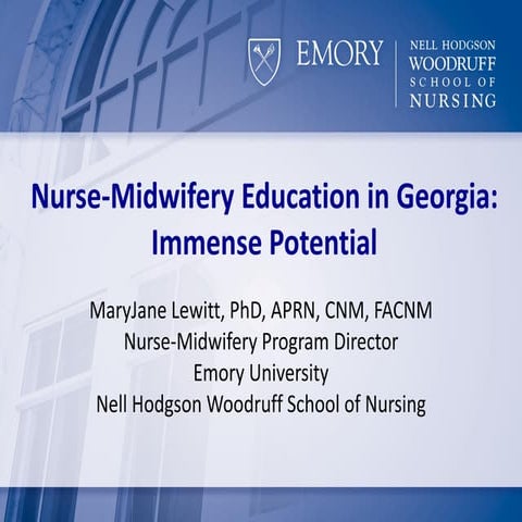 Women's Access to Healthcare - Emory CNM Presentation