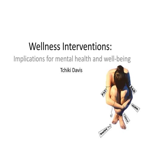 Creating well-being interventions