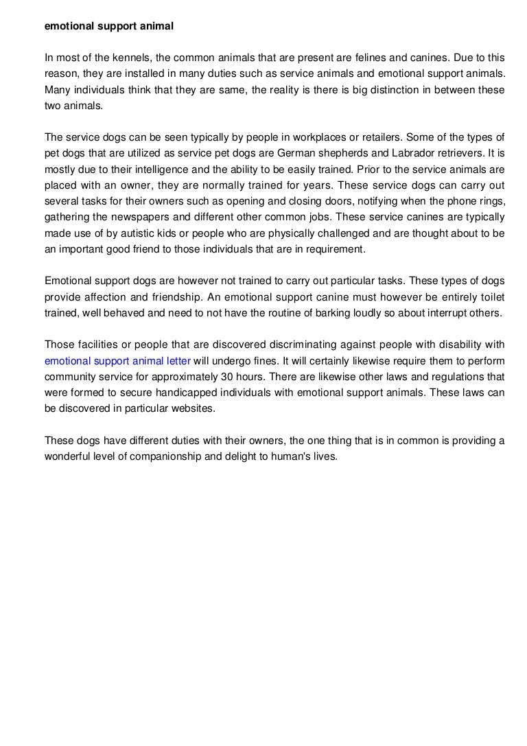 emotional support animal letter emotional support dog letter