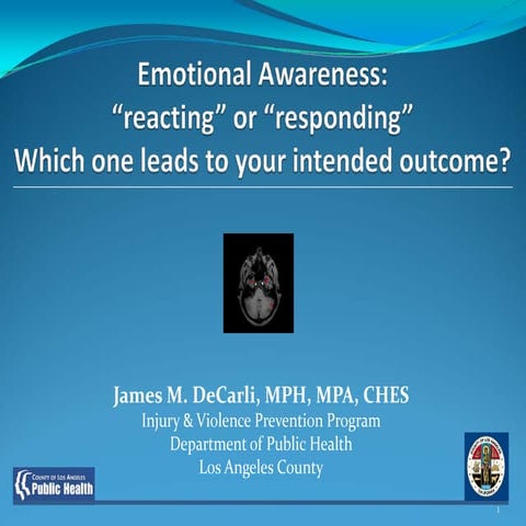 Emotional Awareness Loss Control July8 2009