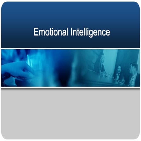 Emotional inteligence