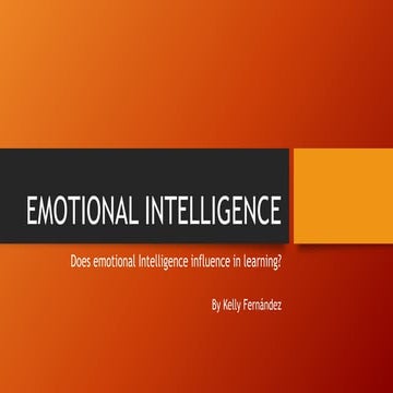 Emotional intelligence