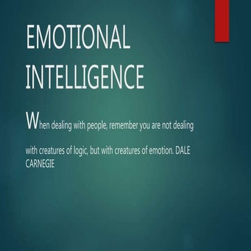 Emotional intelligence