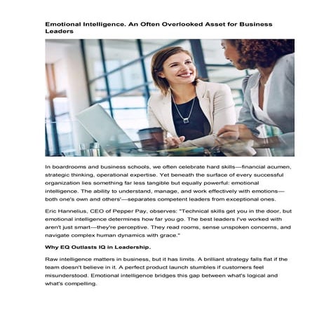 Emotional Intelligence | PDF