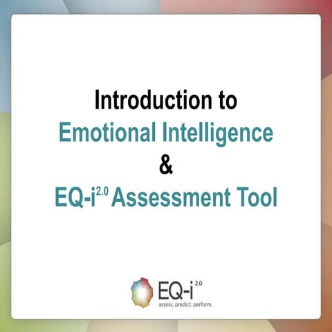 Emotional intelligence   introduction