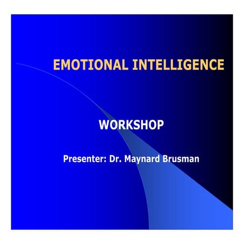 Emotional Intelligence Workshop