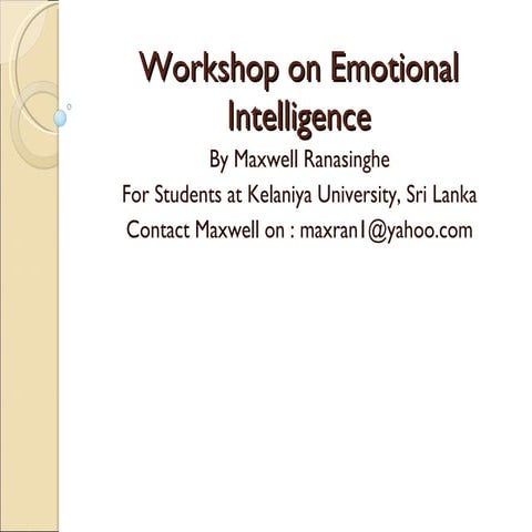 "Emotional Intelligence" another old concept with a new name board
