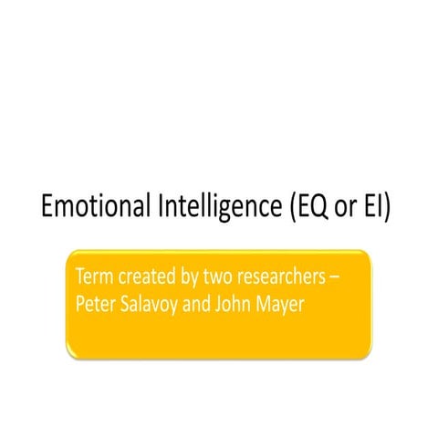 Emotional intelligence  manager's